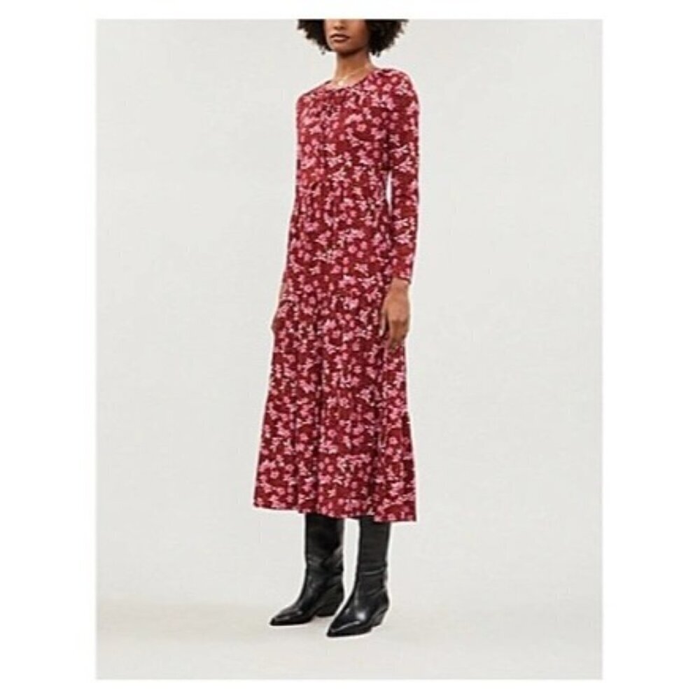 Free People tiers of joy floral midi length dress size XS